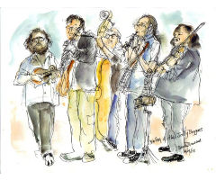 Bob Hay and the Jolly Beggars drawing